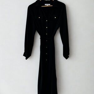 Gerard Darel Black Long Sleeve Dress